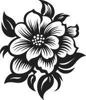 Your Imagination is the Limit Floral Icon Decorative Floral Design Black Vector Icon