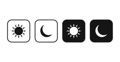 Day night switch vector. Light and dark icon. Sun and moon icon. Dark mode switch vector