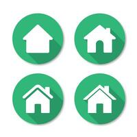 Home icon set vector. House Icon in trendy flat style. Homepage symbol for your website design, logo, app, UI. vector