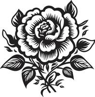 Black Floral Icon to Add a Touch of Elegance to Your Design Black Floral Icon to Make Your Design Stand Out vector
