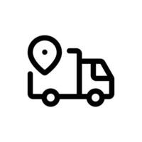 Delivery Destination icon in trendy outline style isolated on white background. Delivery Destination silhouette symbol for your website design, logo, app, UI. Vector illustration, EPS10.