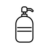 shower gel vector icon in line style