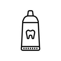 toothpaste vector icon in line style