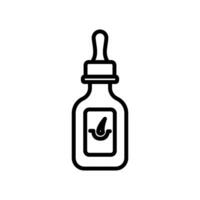 hair oil vector icon in line style