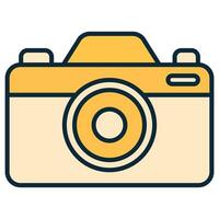 Photo camera. Vector color icon