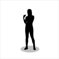 Woman silhouette vector