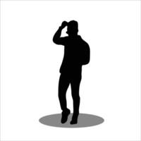 Men silhouette vector