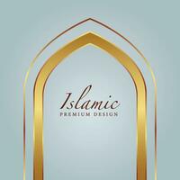 islamic Background Design. Greeting Card, Banner, Poster. Vector Illustration.