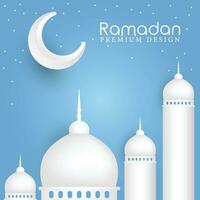 ramadan kareem Background Design. Greeting Card, Banner, Poster. Vector Illustration.