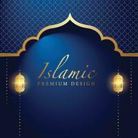 islamic Background Design. Greeting Card, Banner, Poster. Vector Illustration.