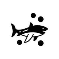 Shark icon in vector. Illustration vector