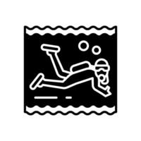 Diving icon in vector. Illustration vector