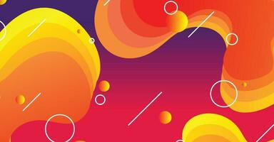 Abstract liquid wave background with colorful background vector