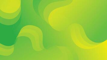 Abstract liquid wave background with green color background vector