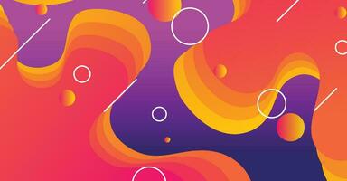 Abstract liquid wave background with colorful background vector