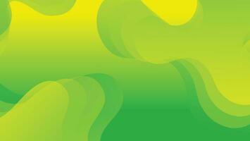 Abstract liquid wave background with green color background vector