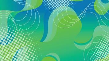 Abstract liquid wave background with blue and green color background vector