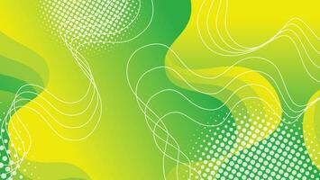 Abstract liquid wave background with green color background vector