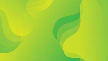 Abstract liquid wave background with green color background vector