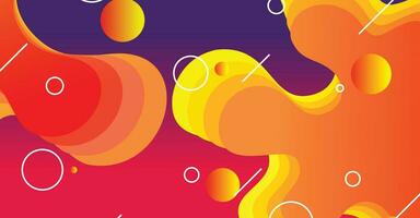 Abstract liquid wave background with colorful background vector