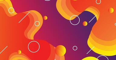 Abstract liquid wave background with colorful background vector