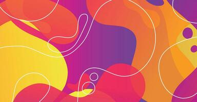 Abstract liquid wave background with colorful background vector