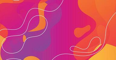 Abstract liquid wave background with colorful background vector