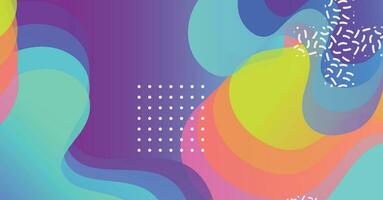 Abstract liquid wave background with colorful background vector