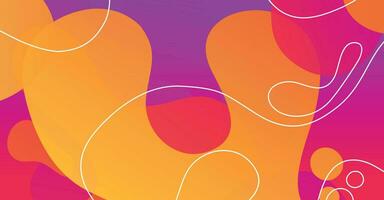 Abstract liquid wave background with colorful background vector