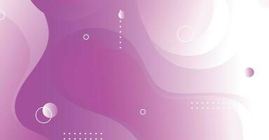 Abstract liquid wave background with purple and white gradient color background vector