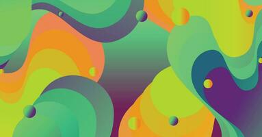 Abstract liquid wave background with colorful background vector