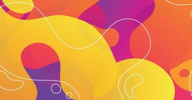 Abstract liquid wave background with colorful background vector