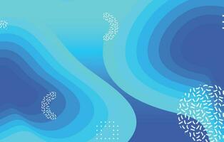 Abstract liquid color background design. Blue elements with fluid gradient vector