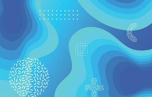 Abstract liquid color background design. Blue elements with fluid gradient vector