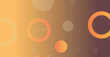 Abstract minimal gradient geometric circle background vector