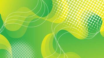 Abstract liquid wave background with green color background vector