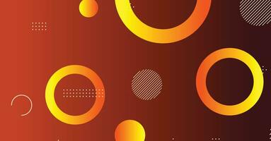 Abstract minimal gradient geometric circle background vector