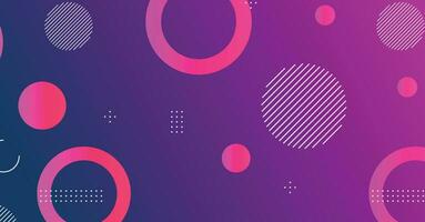 Abstract minimal gradient geometric circle background vector