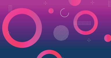 Abstract minimal gradient geometric circle background vector