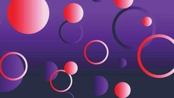 Abstract minimal gradient geometric circle background vector