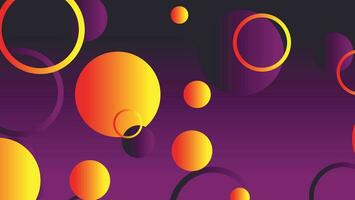 Abstract minimal gradient geometric circle background vector