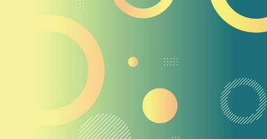 Abstract minimal gradient geometric circle background vector