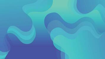 Abstract liquid wave background with blue color background vector