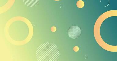 Abstract minimal gradient geometric circle background vector