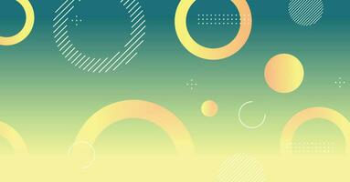 Abstract minimal gradient geometric circle background vector