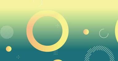 Abstract minimal gradient geometric circle background vector