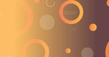 Abstract minimal gradient geometric circle background vector