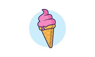 Ice cream logo icon vector