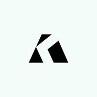 modern, minimalist simple letter A logo, cutout style vector