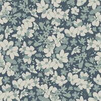 Vector all over small flowers illustration seamless repeat pattern digital artwork